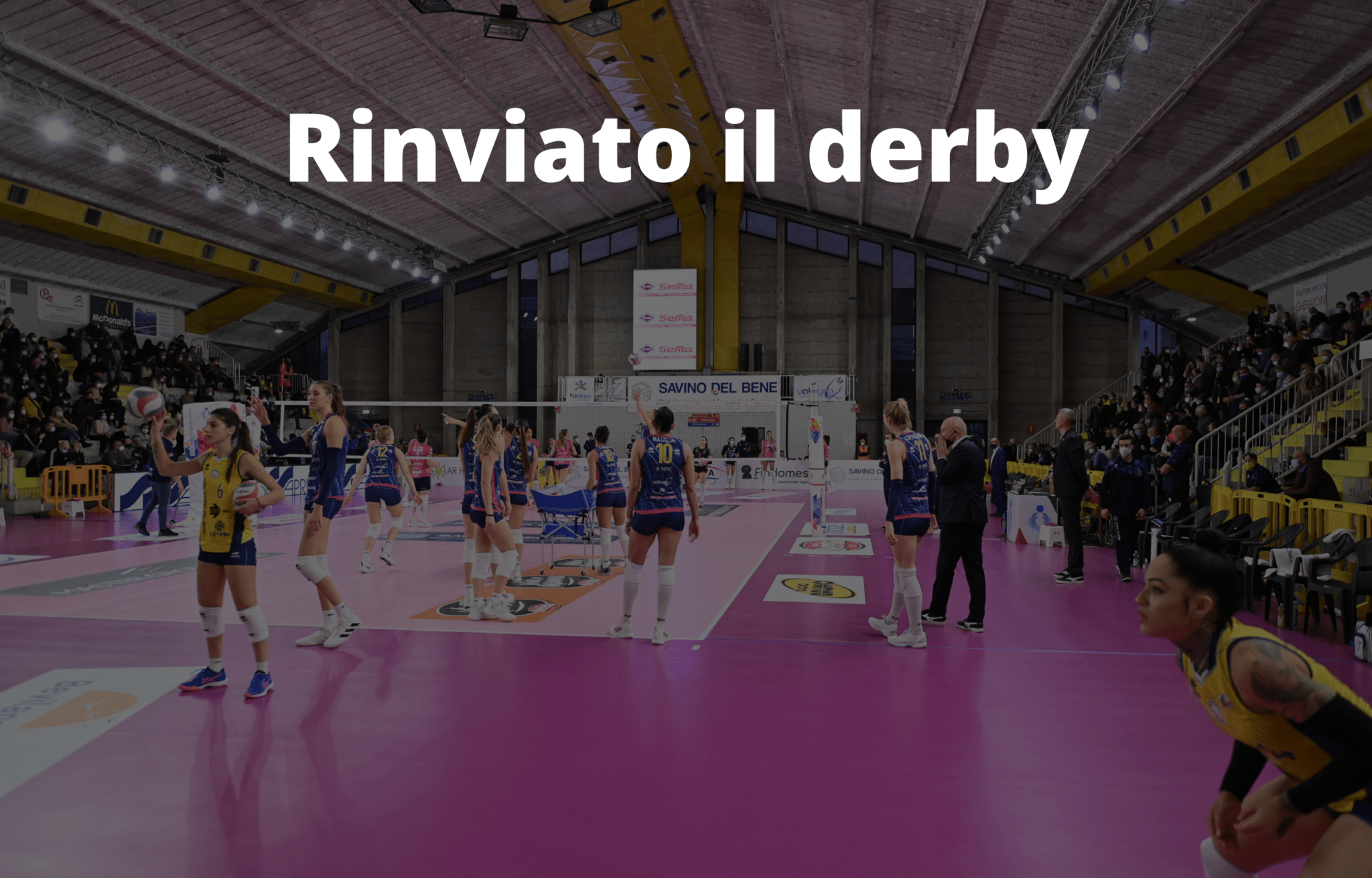 Rinviato il derby di Santo Stefano