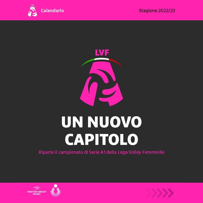 Ecco il calendario della Serie A1 2022-2023!
